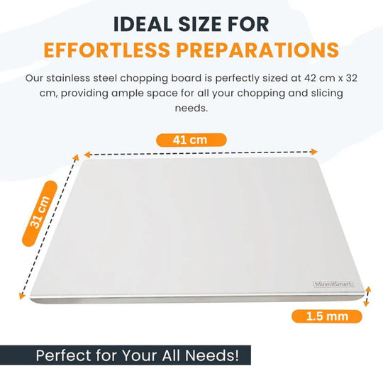 🔪 50% OFF NOW! ✨ Stainless Steel Countertop Chopping Board – Hygienic, Knife-Friendly & Easy-Clean Surface for a Safer Kitchen 🍽️