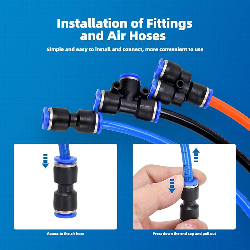 ✨1/4 Inch Pneumatic Push-to-Connect Air Hose Fittings Kit