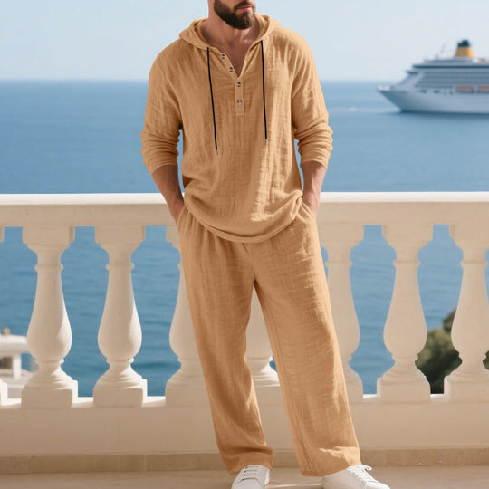 🥳2026 HOT SALE🥳💞50K+ SOLD!💥💎🧥 Modern Relaxed Style, All-Day Comfort. Men‘s Hooded 2-Piece – 75%OFF Price! ✨🛋️