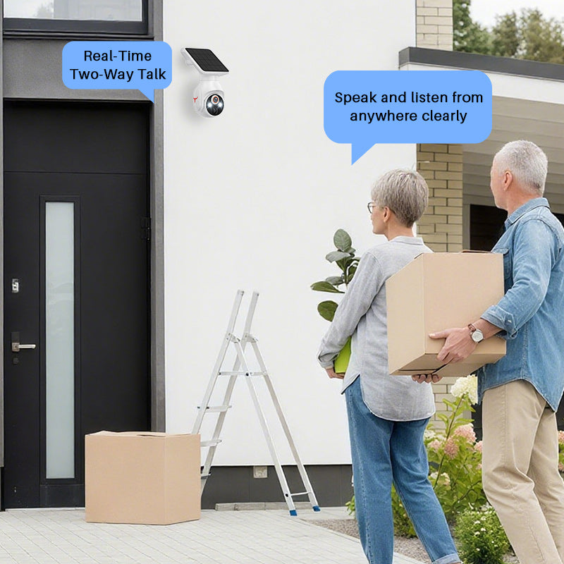 🥳2026 HOT SALE🥳💞50K+ SOLD!📹⚡ See Everything, Worry About Nothing. True Wireless 355° Solar Camera – 50% OFF!🏠🔭