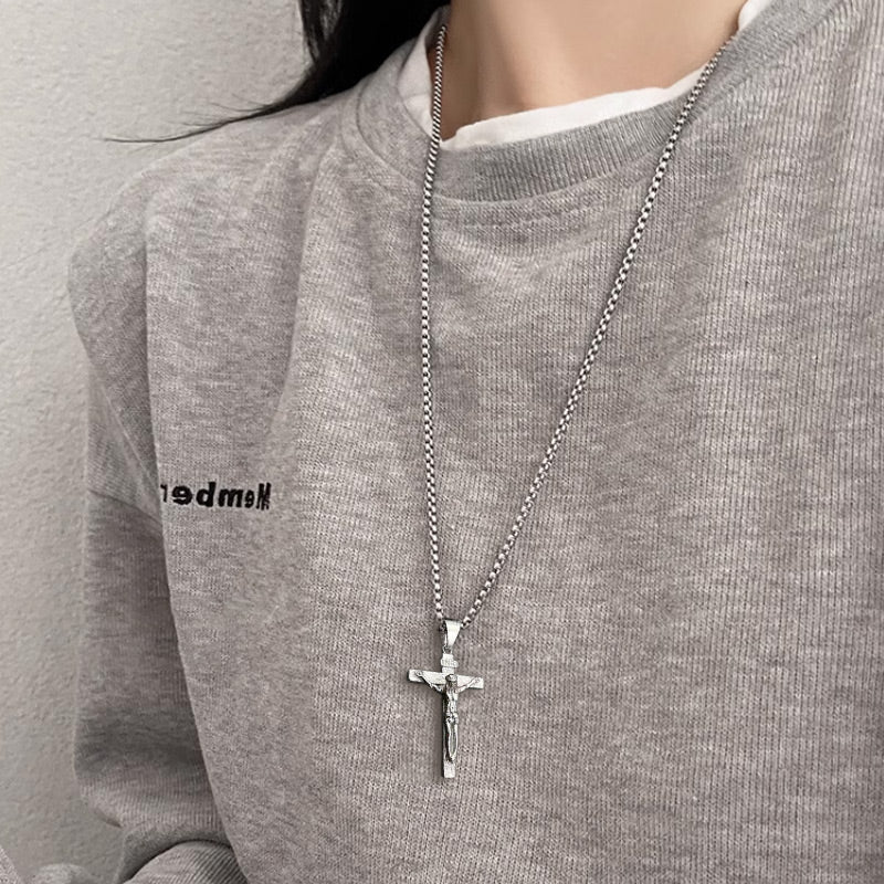 Creative Trendy Cross Pendant Necklace