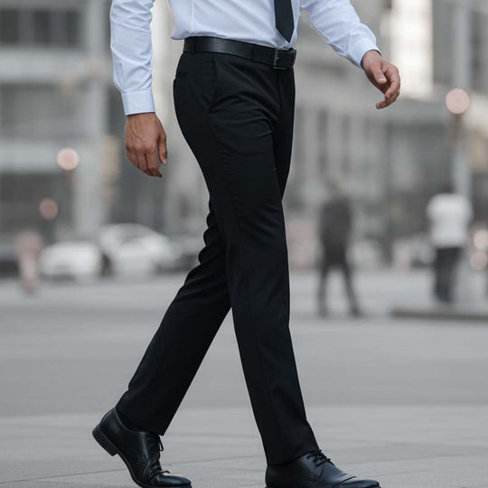 Men's Classic Fit Lightweight Casual Stretch Suit Pants