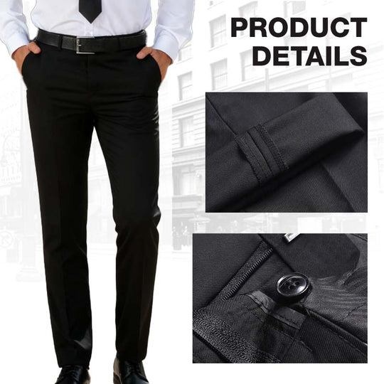 Men's Classic Fit Lightweight Casual Stretch Suit Pants