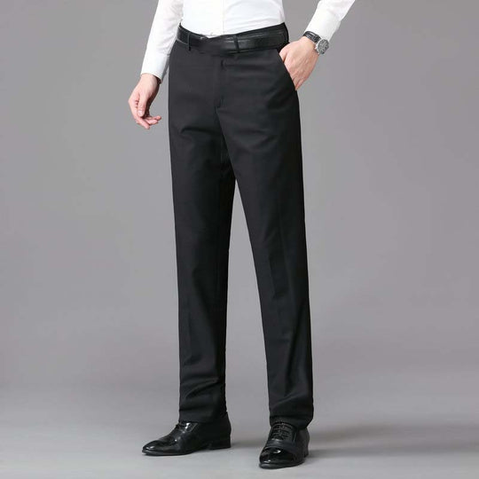 Men's Classic Fit Lightweight Casual Stretch Suit Pants