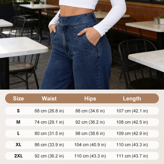 Women's High-Waist Wide-Leg Jeans