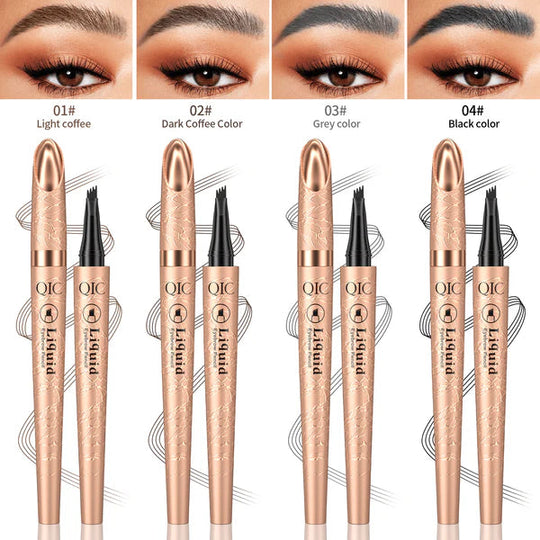 ✨ 3D Microblading Eyebrow Pencil – 4-Prong Tip, Waterproof & Natural Hair-Like Strokes 🖌️