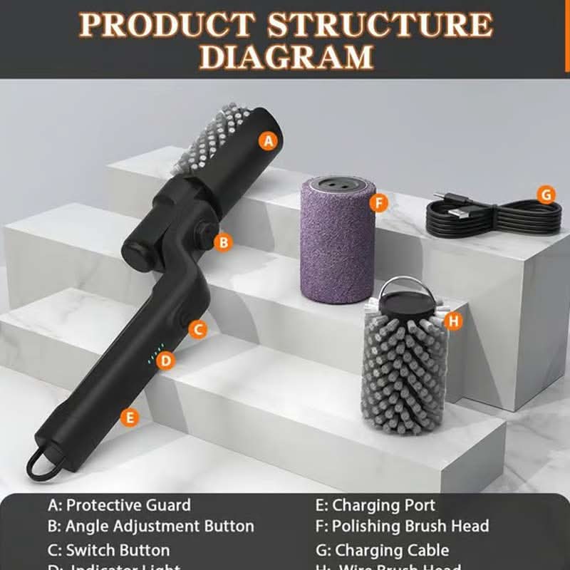 🔥 50% OFF NOW! 🍖 Cordless Electric BBQ Brush Cleaner – Deep Cleaning, Long Handle & Rechargeable 🔋