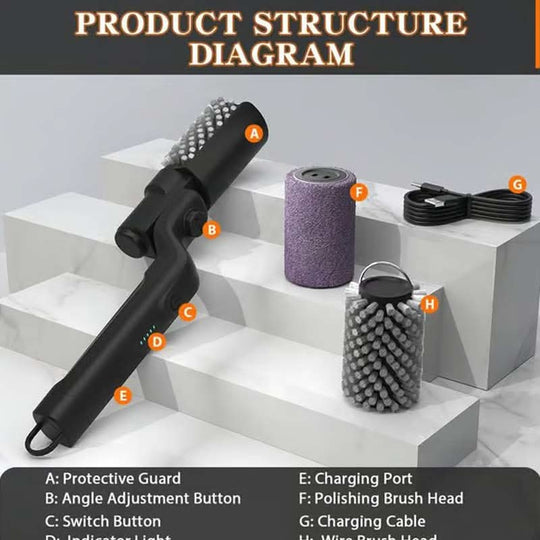 🔥 50% OFF NOW! 🍖 Cordless Electric BBQ Brush Cleaner – Deep Cleaning, Long Handle & Rechargeable 🔋