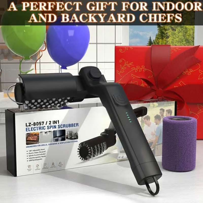 🔥 50% OFF NOW! 🍖 Cordless Electric BBQ Brush Cleaner – Deep Cleaning, Long Handle & Rechargeable 🔋