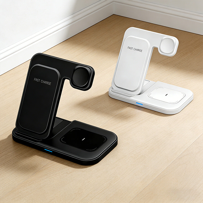 3-in-1 Foldable Magnetic Wireless Charging Stand