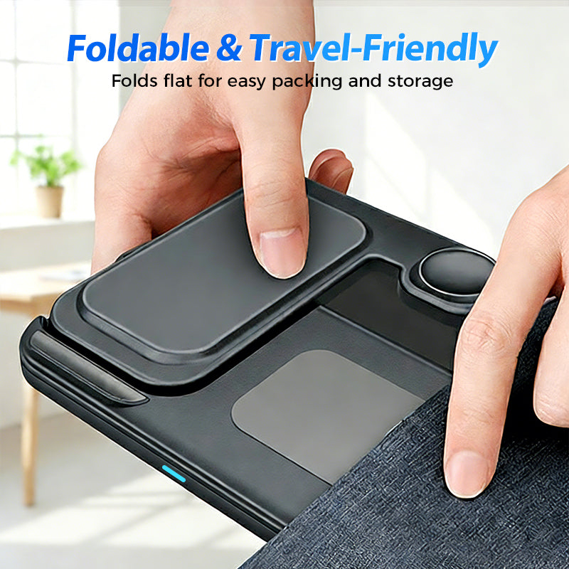3-in-1 Foldable Magnetic Wireless Charging Stand