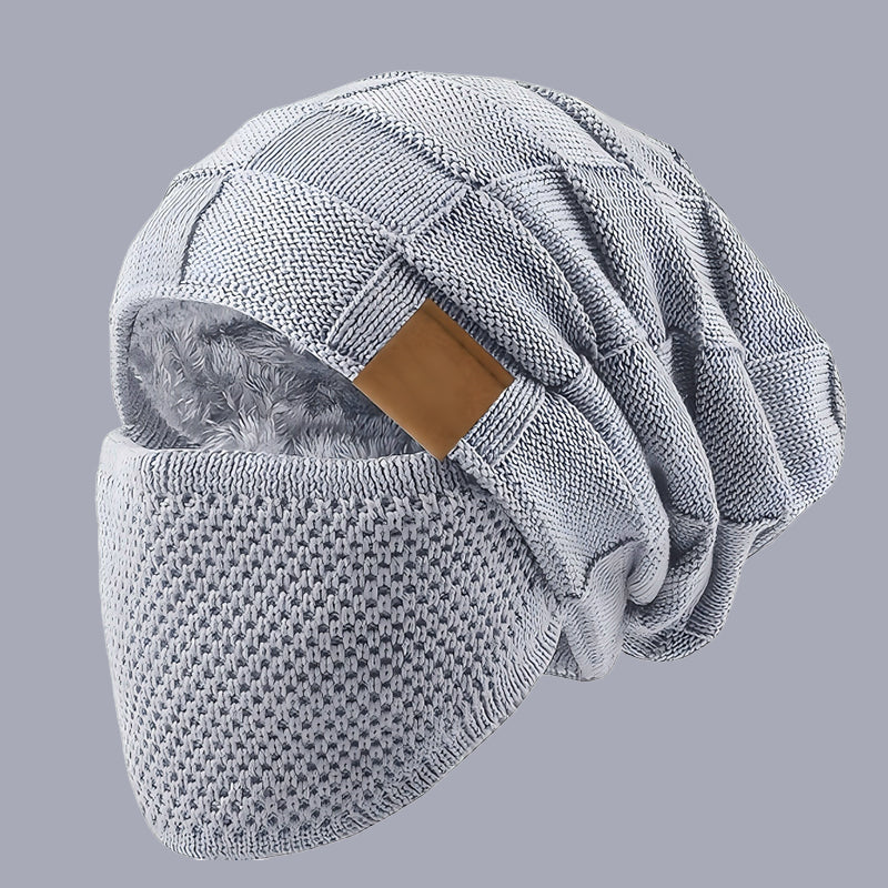 Winter Warm Beanie Hat with Face Cover
