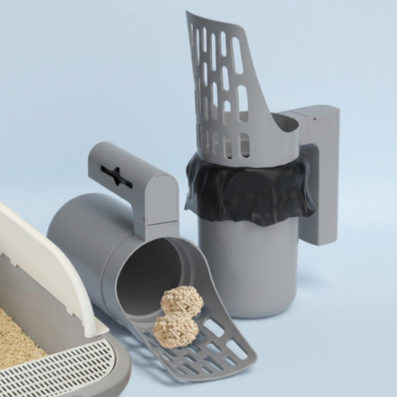 🐱 50% OFF NOW!✨ Cat Litter Scoop with Integrated Trash Can – Efficient Sifting & Large Capacity – Hygienic Essential 🗑️