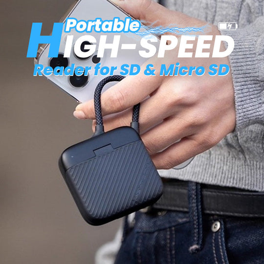 Portable USB-C Card Reader for SD & Micro SD