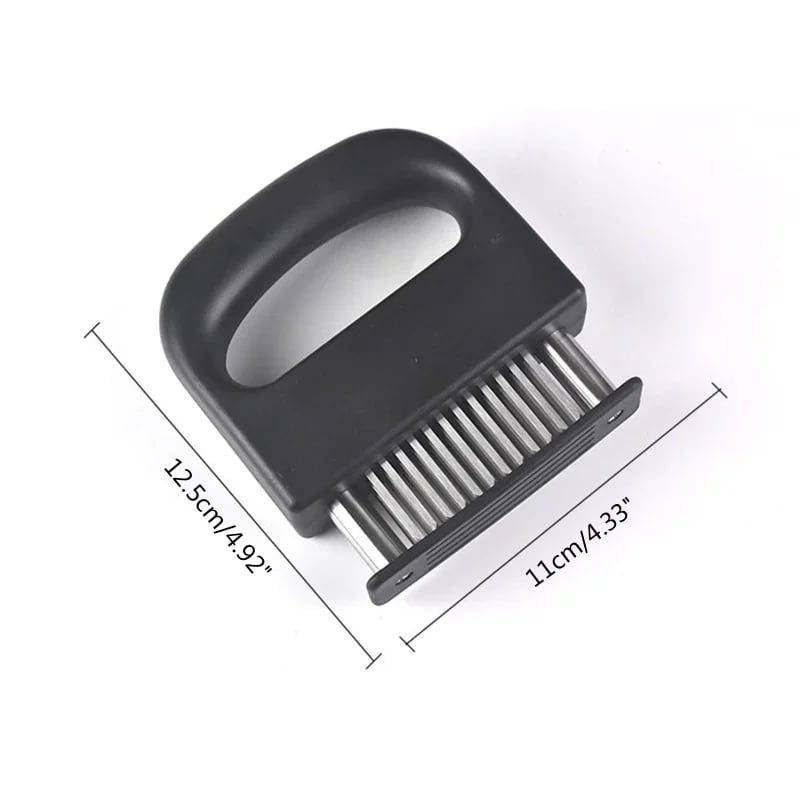 📢 50% OFF!! 🎉 Meat Tenderizer with 48 Stainless Steel Blades – Tenderize in Seconds, Dishwasher-Safe & Safe Storage Cover Included! 🔪