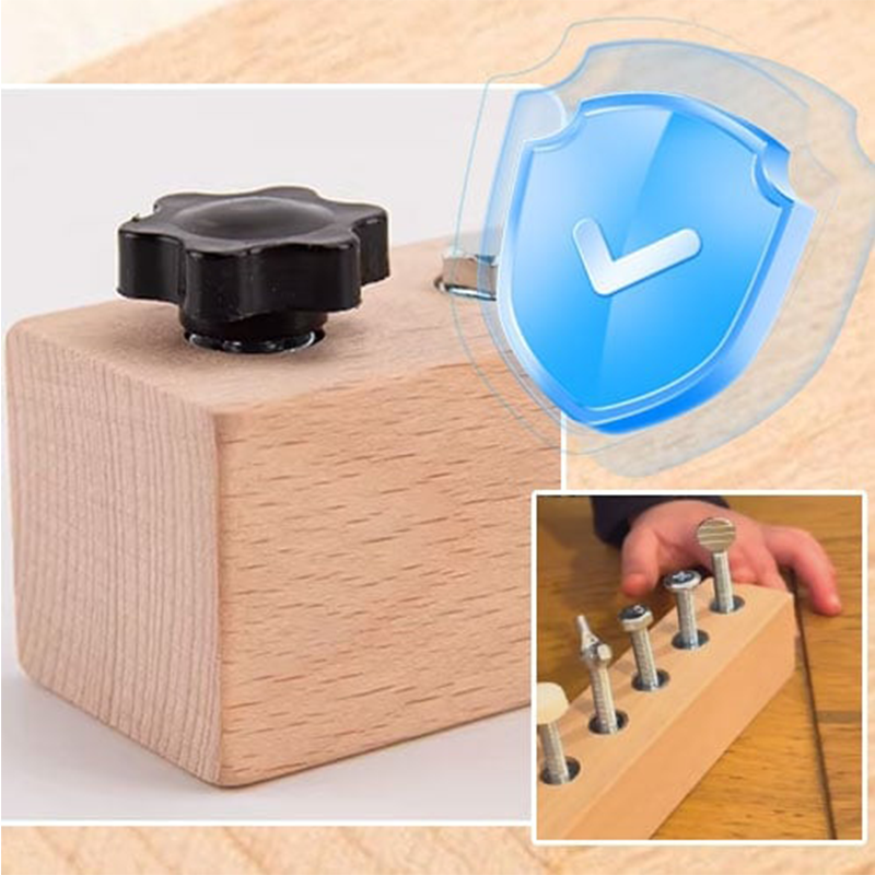 Montessori Wooden Screw Driver Board Toy