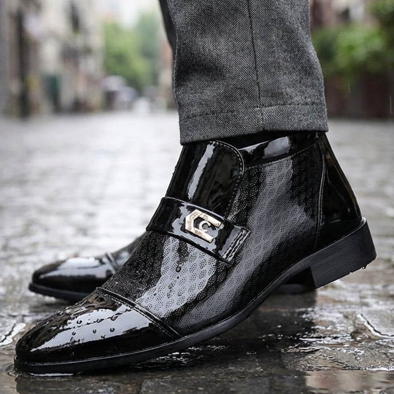 Men's Elegant Shiny PU Leather Shoes
