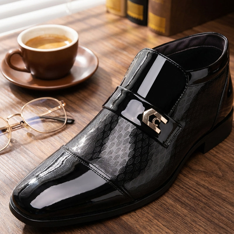 Men's Elegant Shiny PU Leather Shoes