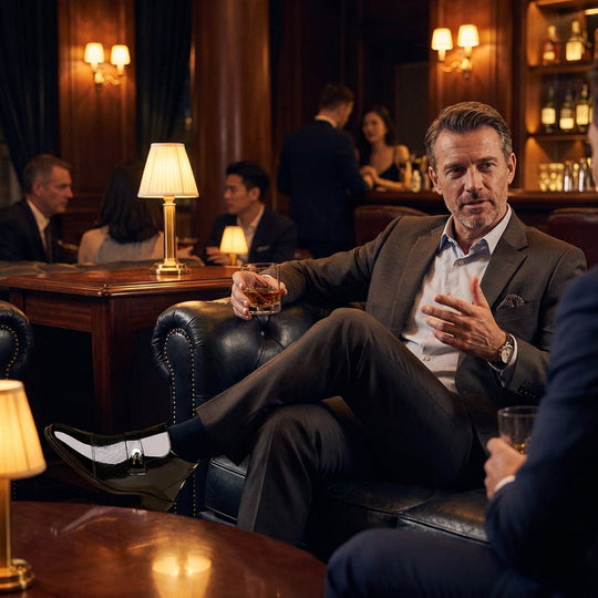 Men's Elegant Shiny PU Leather Shoes