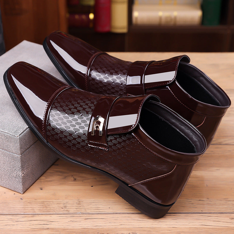 Men's Elegant Shiny PU Leather Shoes