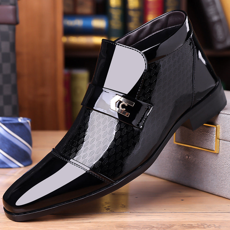 Men's Elegant Shiny PU Leather Shoes