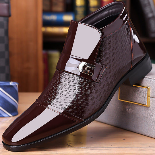 Men's Elegant Shiny PU Leather Shoes
