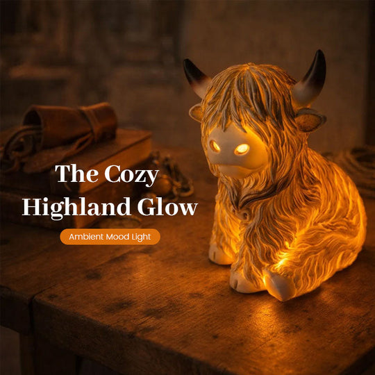 ⏳Limited offer: 50% OFF! 💥🐮 The Cozy Highland Glow: Highland Cattle Lamp