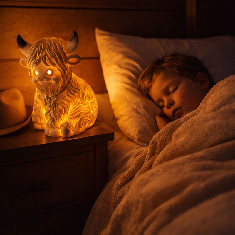 ⏳Limited offer: 50% OFF! 💥🐮 The Cozy Highland Glow: Highland Cattle Lamp