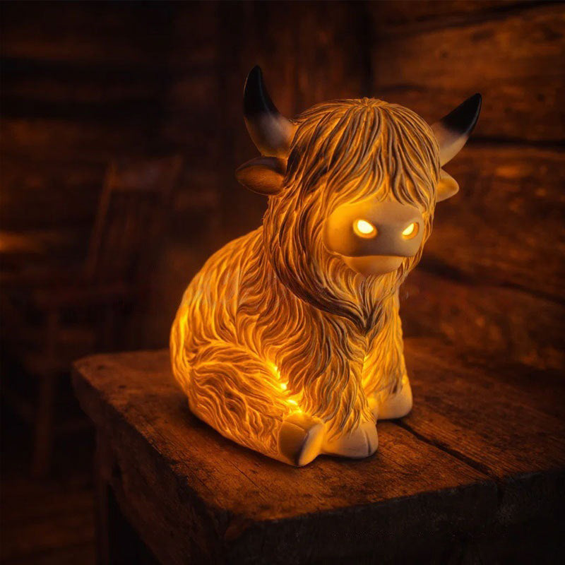 ⏳Limited offer: 50% OFF! 💥🐮 The Cozy Highland Glow: Highland Cattle Lamp