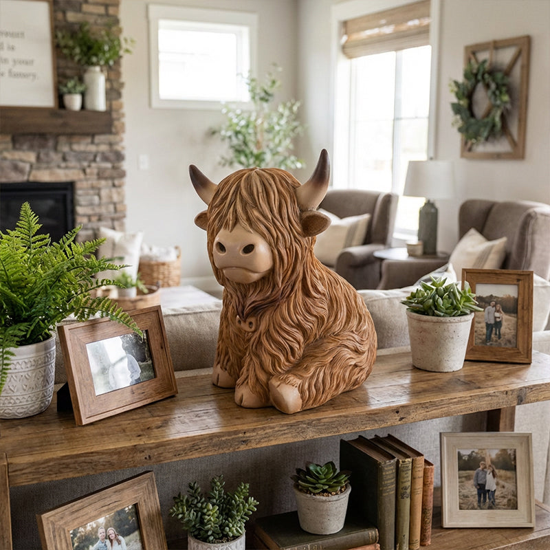 ⏳Limited offer: 50% OFF! 💥🐮 The Cozy Highland Glow: Highland Cattle Lamp