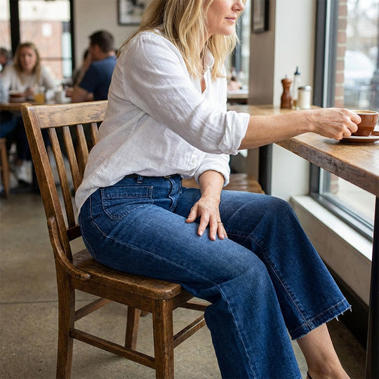 👖50% OFF NOW! ✨ Women‘s Casual High-Rise Wide-Leg Jeans – Flattering Fit, Stretchy Comfort & Effortless Style 👖