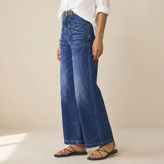 👖50% OFF NOW! ✨ Women‘s Casual High-Rise Wide-Leg Jeans – Flattering Fit, Stretchy Comfort & Effortless Style 👖
