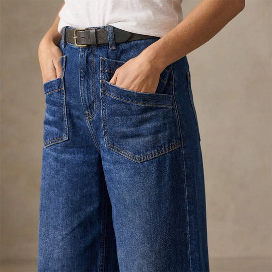👖50% OFF NOW! ✨ Women‘s Casual High-Rise Wide-Leg Jeans – Flattering Fit, Stretchy Comfort & Effortless Style 👖
