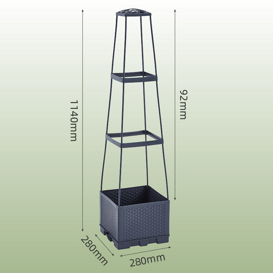 Garden Raised Bed Planter Boxes with Trellis