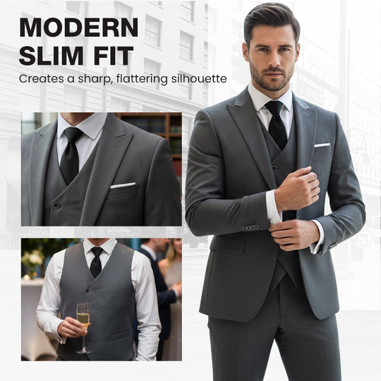 ⏳Time-Limited Special⏰Men's Slim-Fit 3-Piece Suit Set