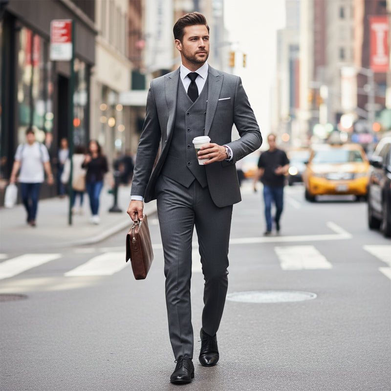 ⏳Time-Limited Special⏰Men's Slim-Fit 3-Piece Suit Set