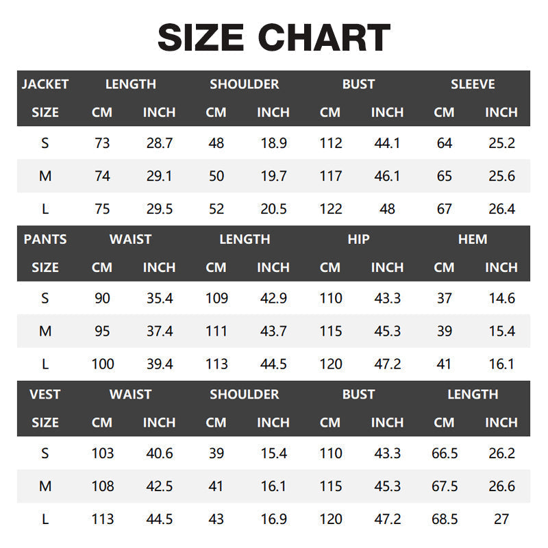 ⏳Time-Limited Special⏰Men's Slim-Fit 3-Piece Suit Set