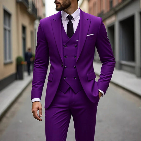 ⏳Time-Limited Special⏰Men's Slim-Fit 3-Piece Suit Set