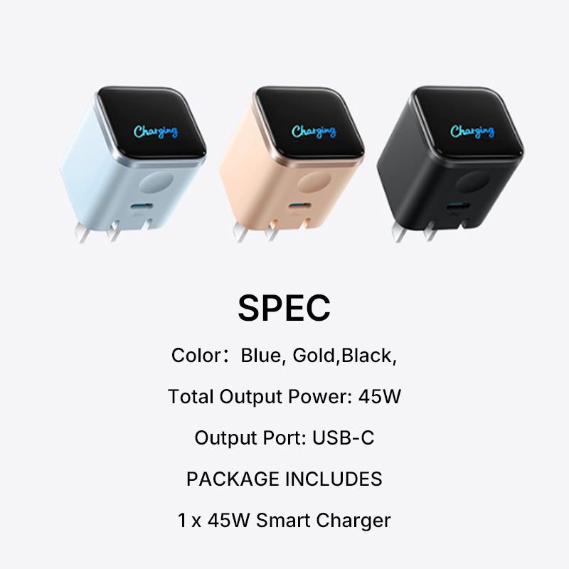 🔥2026 New Arrival🔥 45W Fast Charger with Digital Display