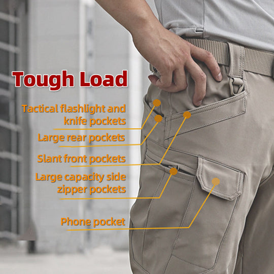 💪 Built Tough for Every Day | Men's Waterproof Multi-Pocket Tactical Pants