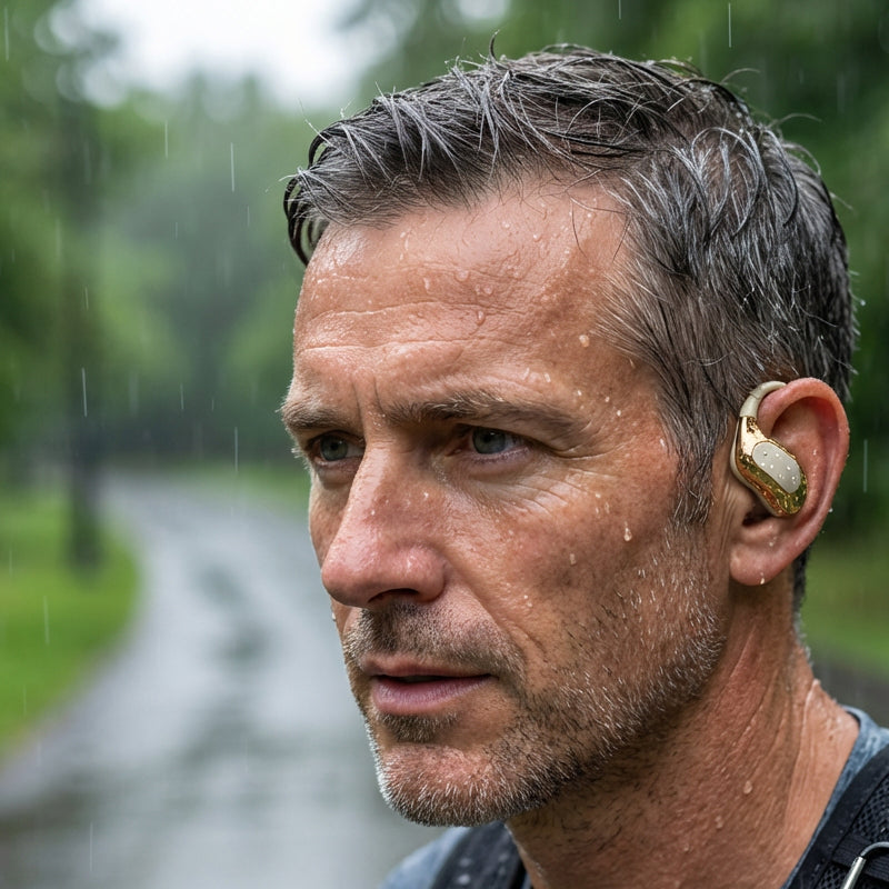 🌀【Wireless open-ear headphones】— With air conduction technology✨, 🎵 music enters your ears while the world  remains outside.💫🌍