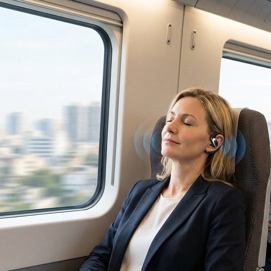 🌀【Wireless open-ear headphones】— With air conduction technology✨, 🎵 music enters your ears while the world  remains outside.💫🌍