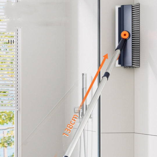 3-in-1 Floor Scrub Brush with Long Handle