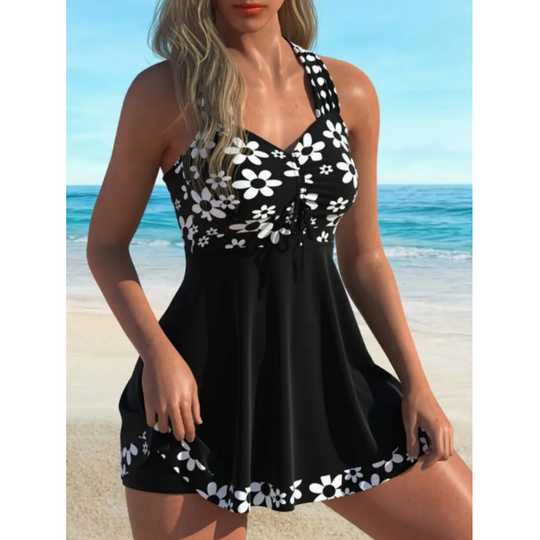 🔥🎁New arrival 50% OFF💥Women's Floral Print Tankini Swimsuits with Boyshorts