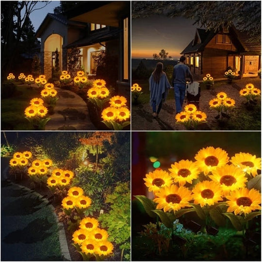 🌻60% OFF! ☀️ Waterproof Solar Sunflower Lights – Realistic Petals, IP65 Weatherproof & 8–12H Auto Glow ☀️🌻