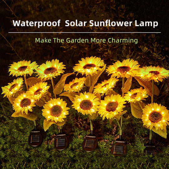 🌻60% OFF! ☀️ Waterproof Solar Sunflower Lights – Realistic Petals, IP65 Weatherproof & 8–12H Auto Glow ☀️🌻