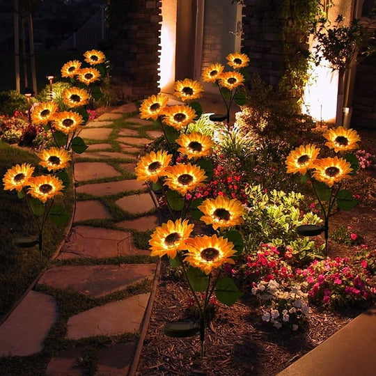 🌻60% OFF! ☀️ Waterproof Solar Sunflower Lights – Realistic Petals, IP65 Weatherproof & 8–12H Auto Glow ☀️🌻