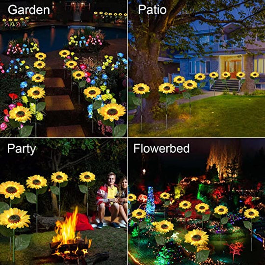 🌻60% OFF! ☀️ Waterproof Solar Sunflower Lights – Realistic Petals, IP65 Weatherproof & 8–12H Auto Glow ☀️🌻