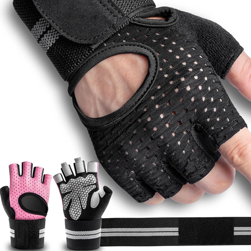 Breathable Weight Lifting Wristwrap Gloves