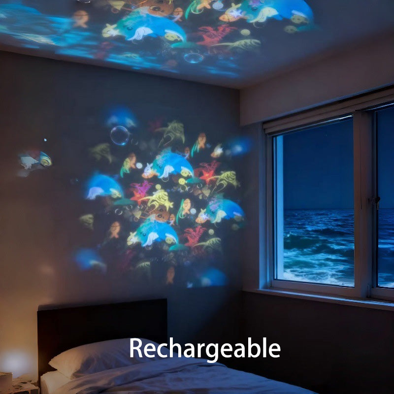 🥳2026 HOT SALE🥳💞50K+ SOLD!💥👵🌈 50% OFF! Dynamic Rotating LED Light Projector – Calm & relaxation for your home. Gentle moving lights ease restless nights. Perfect for bedroom or living room. 🌙✨